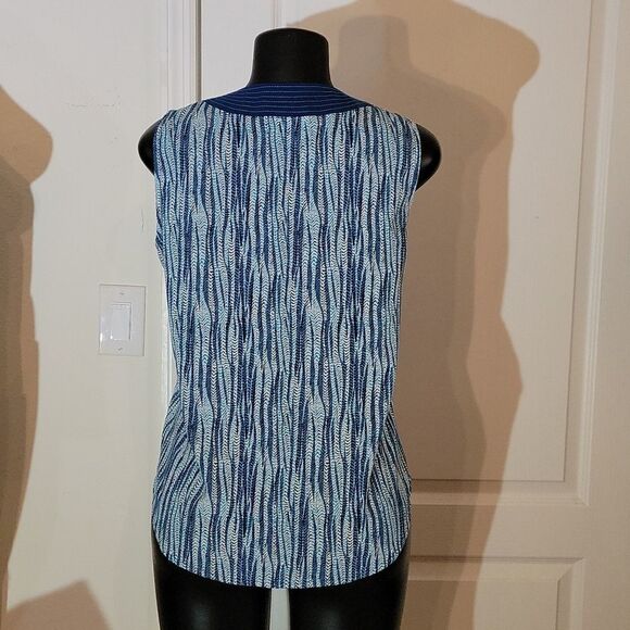 BRAND NEW LIZ CLAIBORNE MULTI-COLOR SLEEVELESS SHIRT - Picture 9 of 14